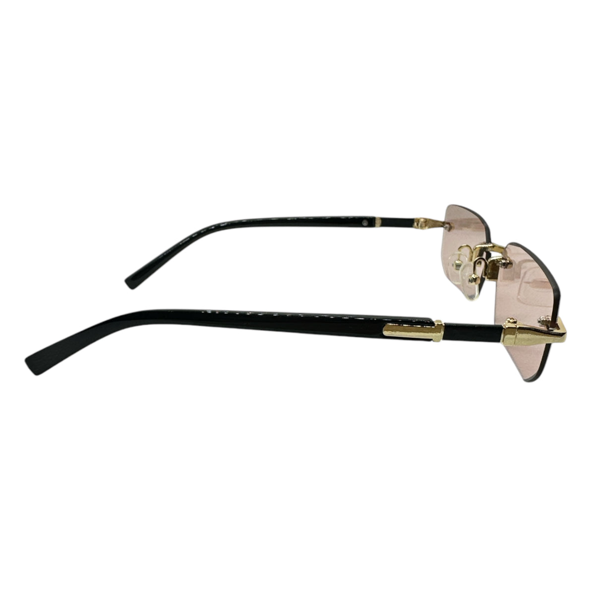 Pink Sand Rimless Sunglasses