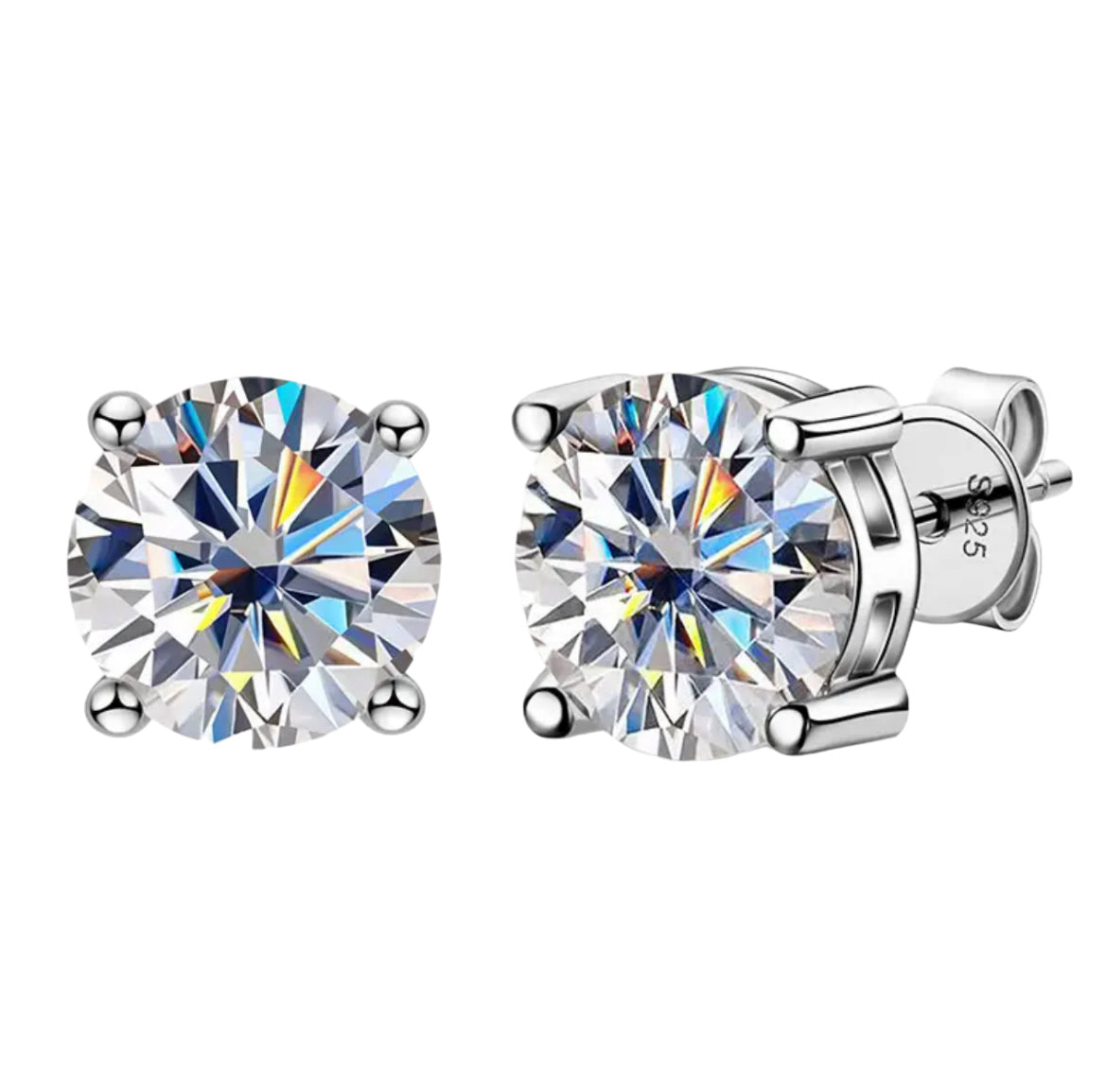 Silver 925 Moissanite Earrings