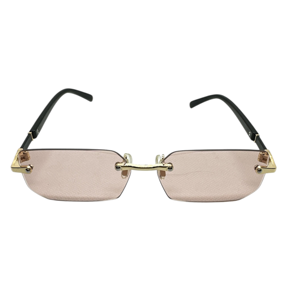 Pink Sand Rimless Sunglasses