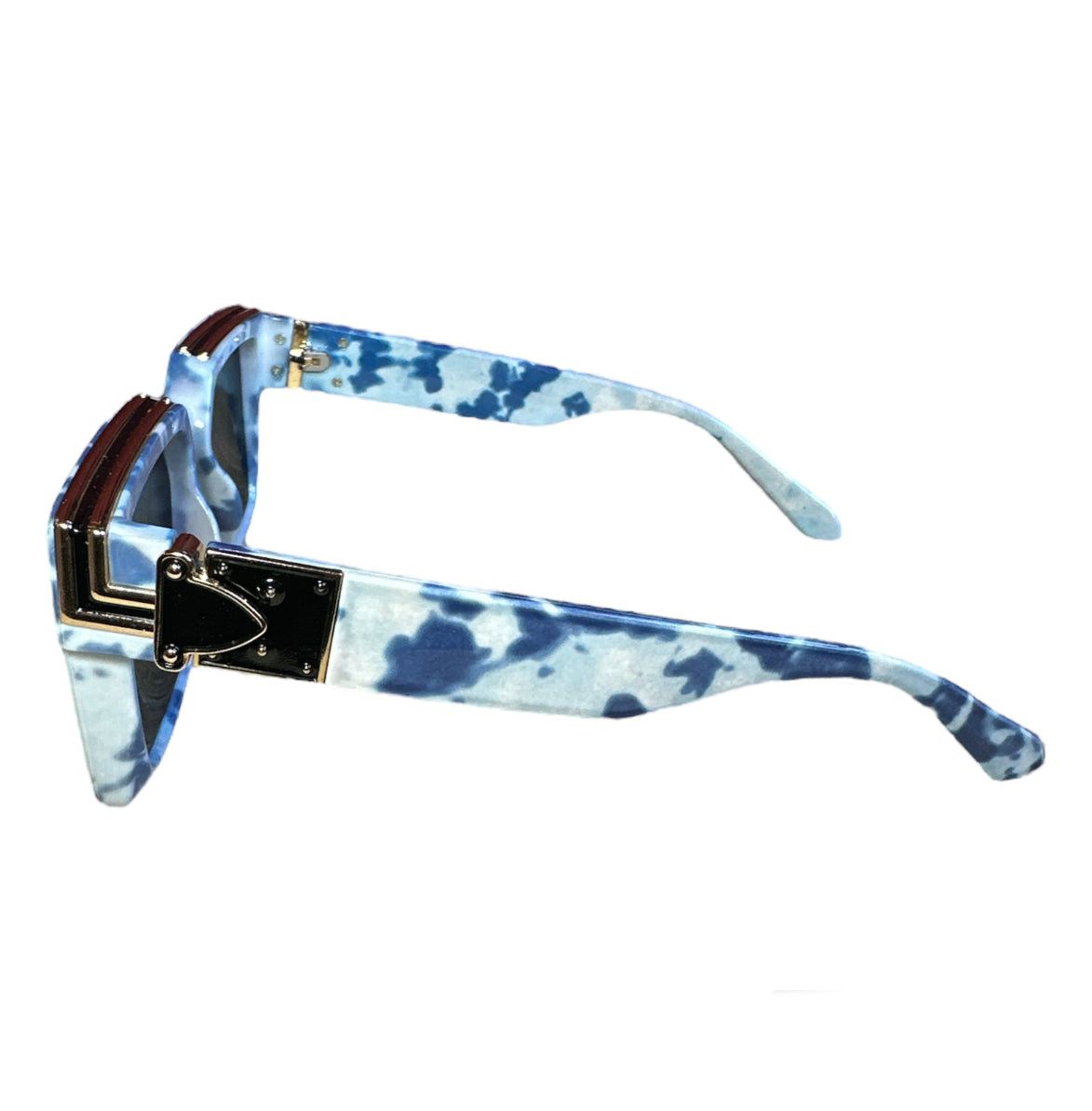 Sky Blue Custom Square Sunglasses