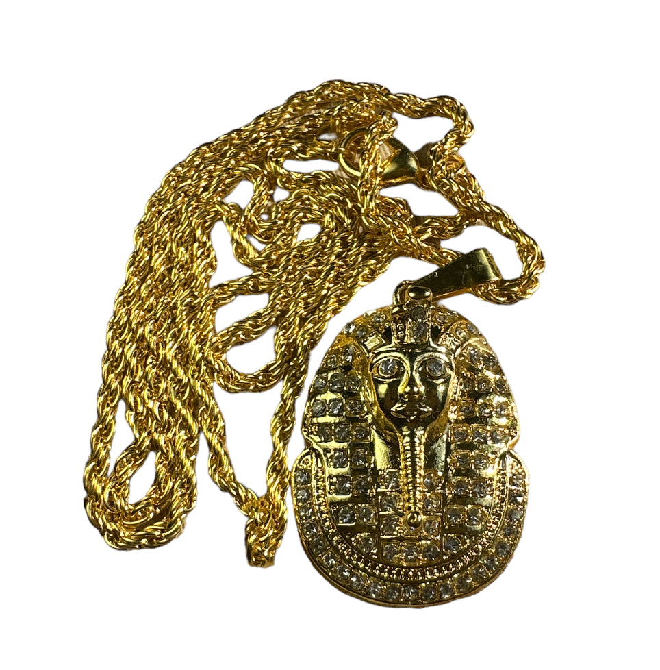 Tutankhamun Necklace CZ Diamonds