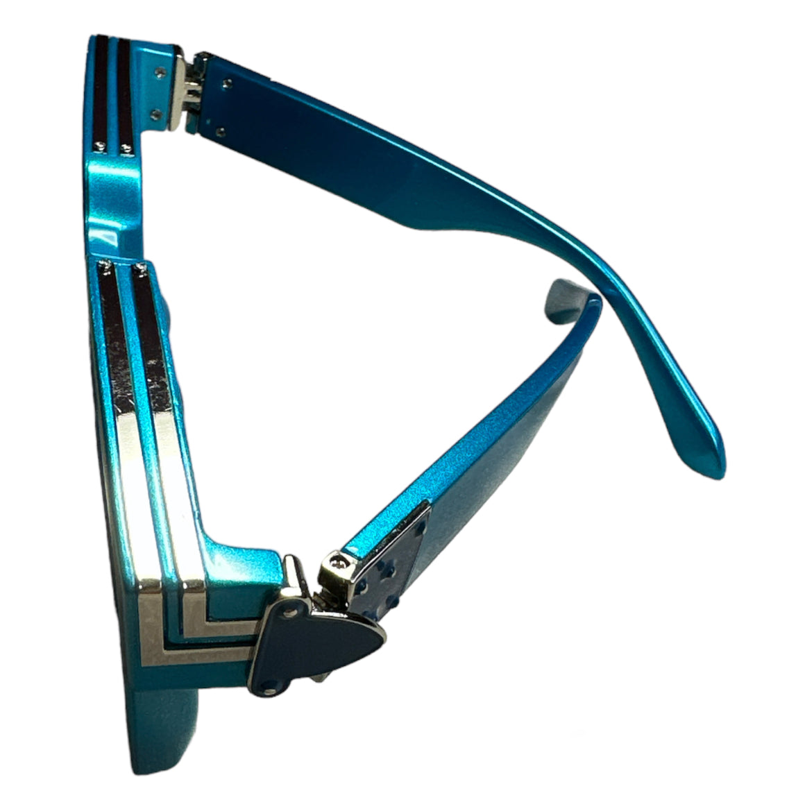 Blue Custom Square Sunglasses