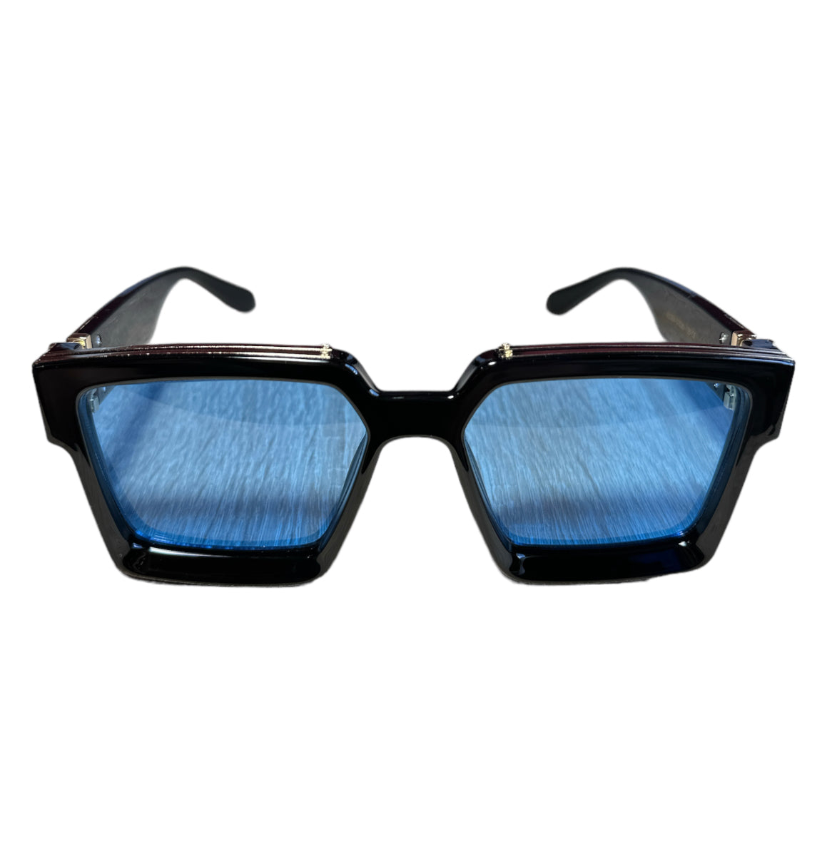 Black and Gold Custom Square Sunglasses