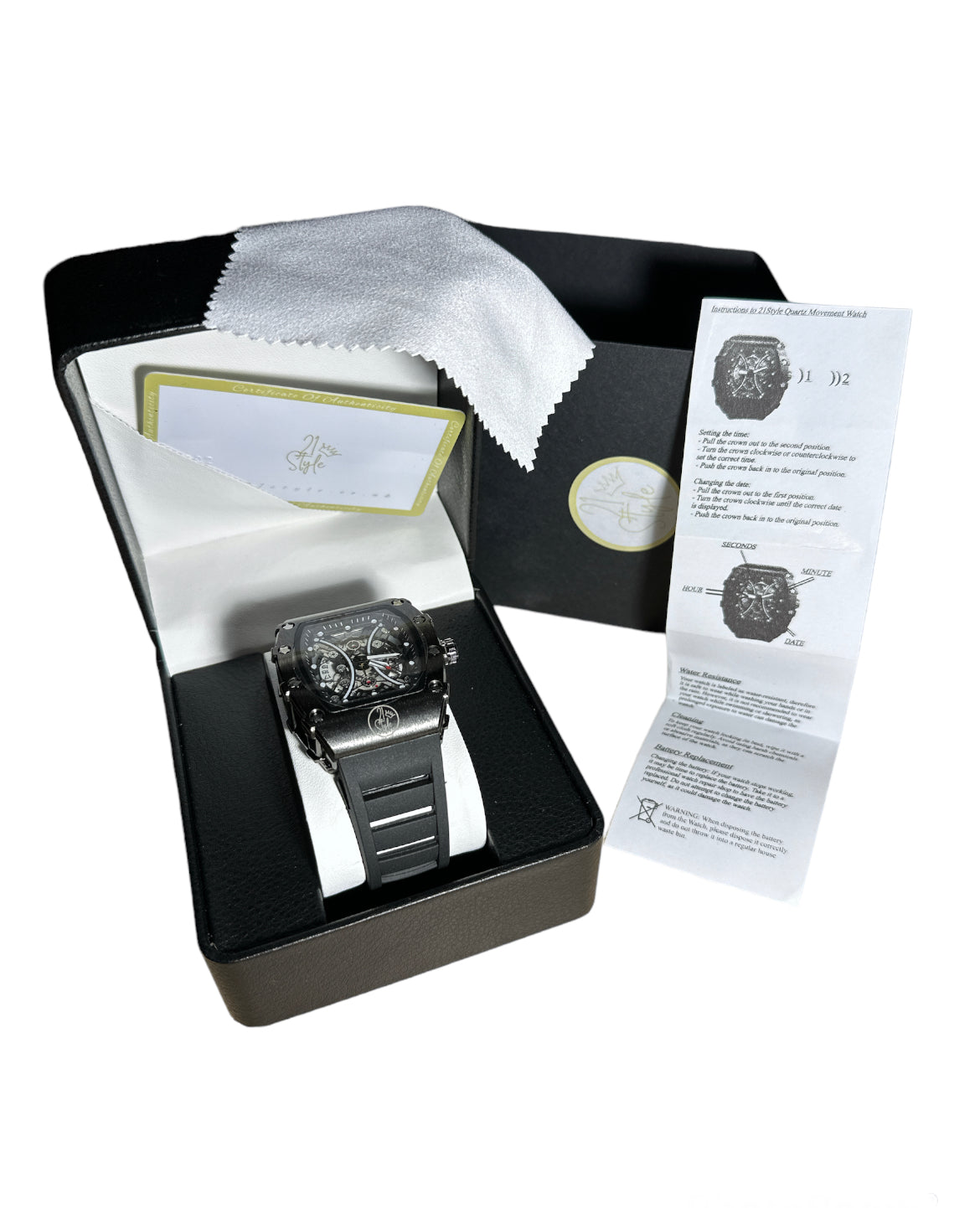 Black Modern Men’s Watch