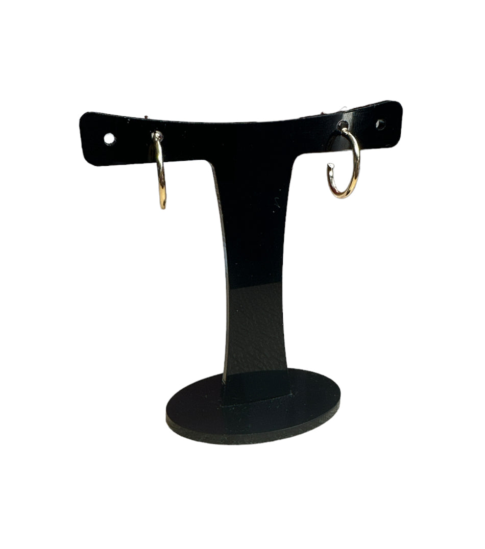 Gold Hoop Earrings 14mm