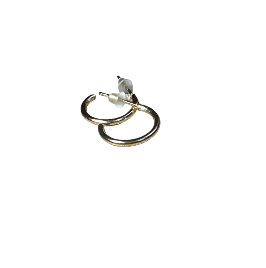 Gold Hoop Earrings 12mm