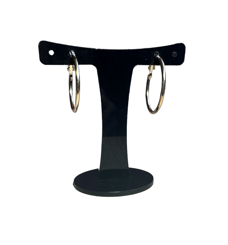 Gold Hoop Earrings 30mm