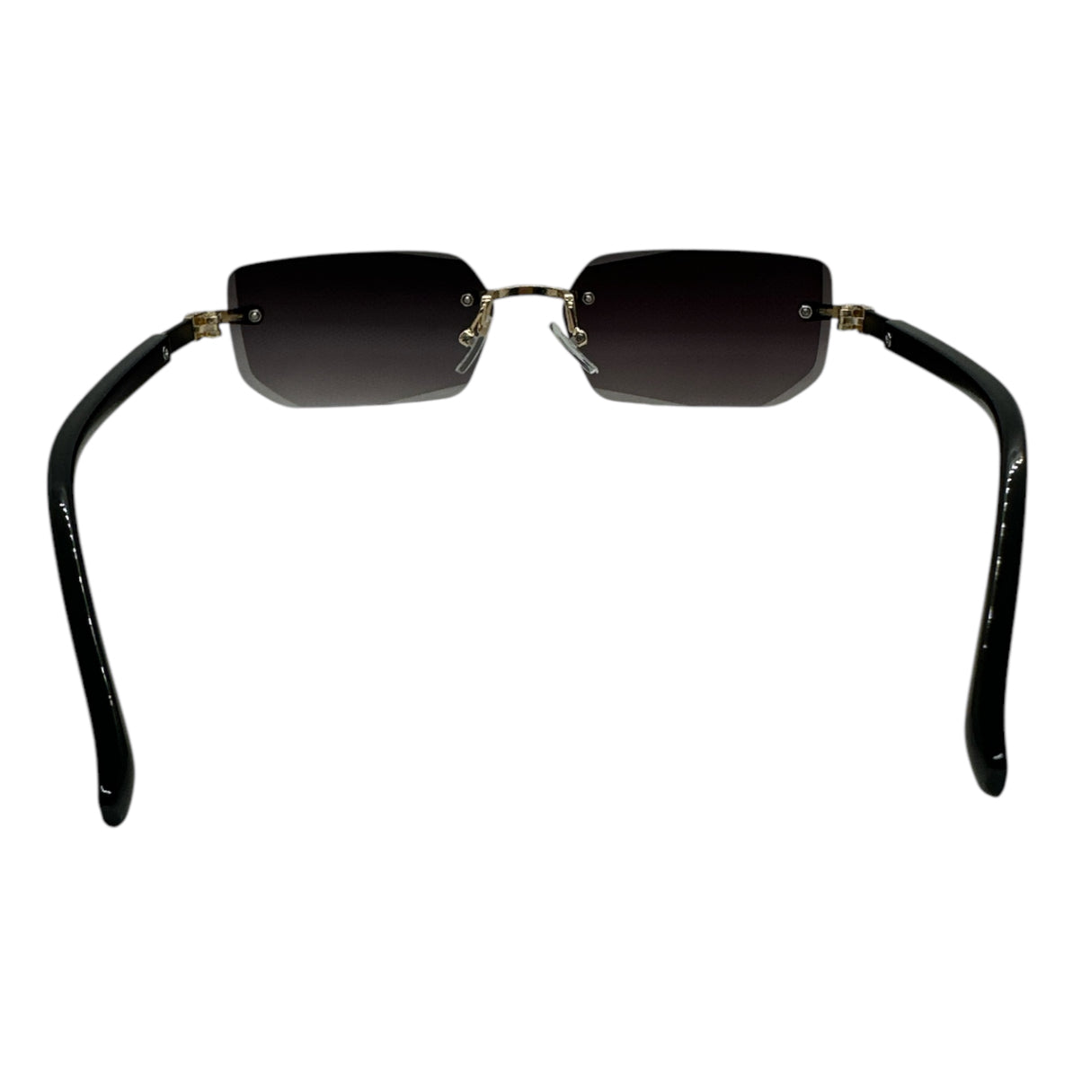Black Rimless Sunglasses for Men and Women