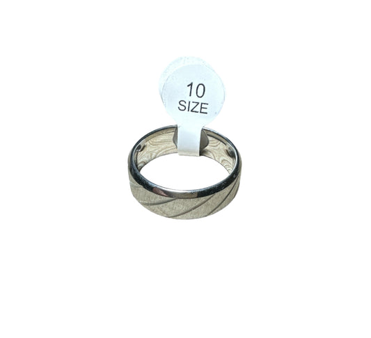 Stainless Steel Ring in Silver