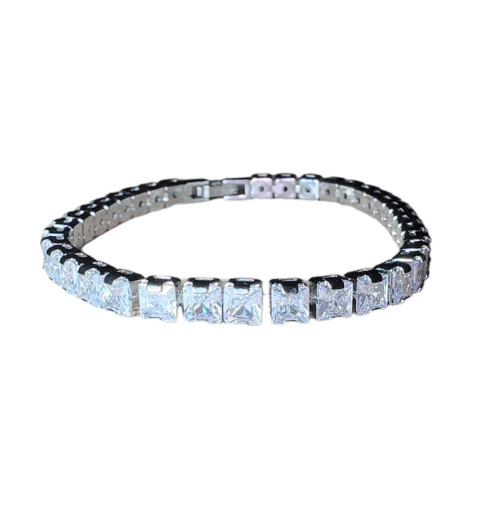 Silver Moissanite Tennis Bracelet