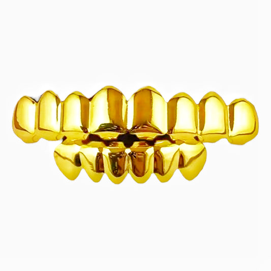 Gold Teeth Grills Set (Top and Bottom)