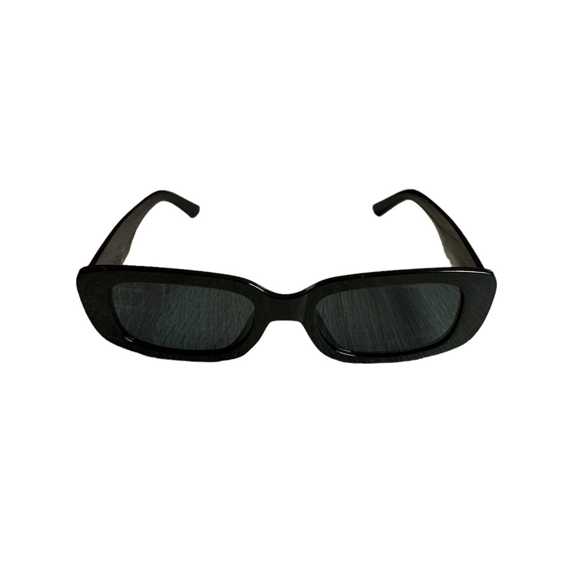 Narrow Oval Sunglasses in Black