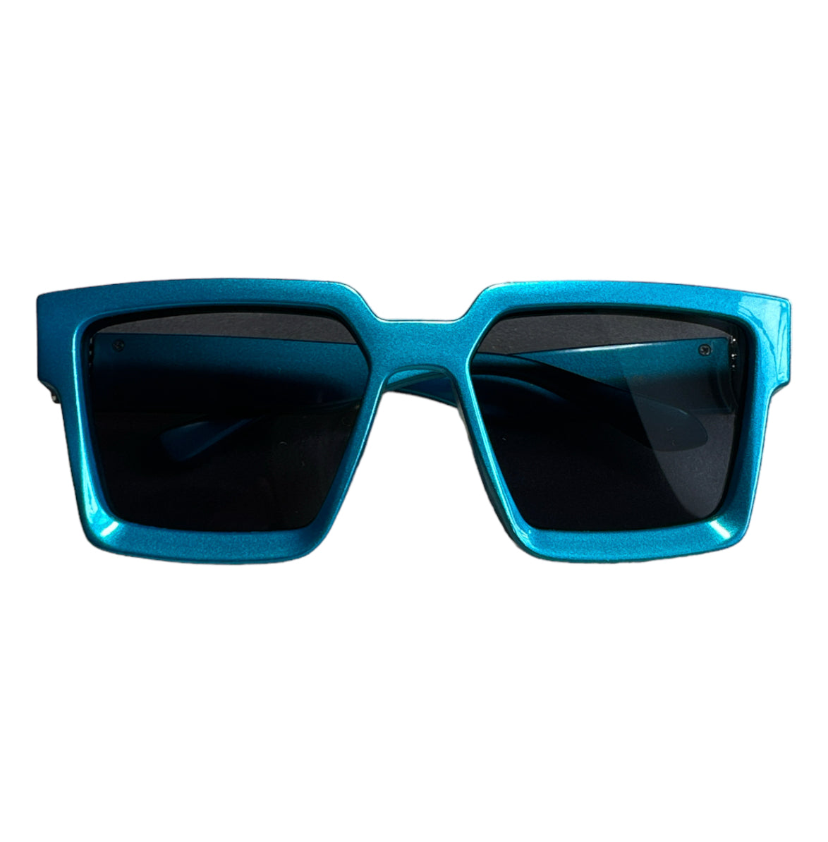 Blue Custom Square Sunglasses