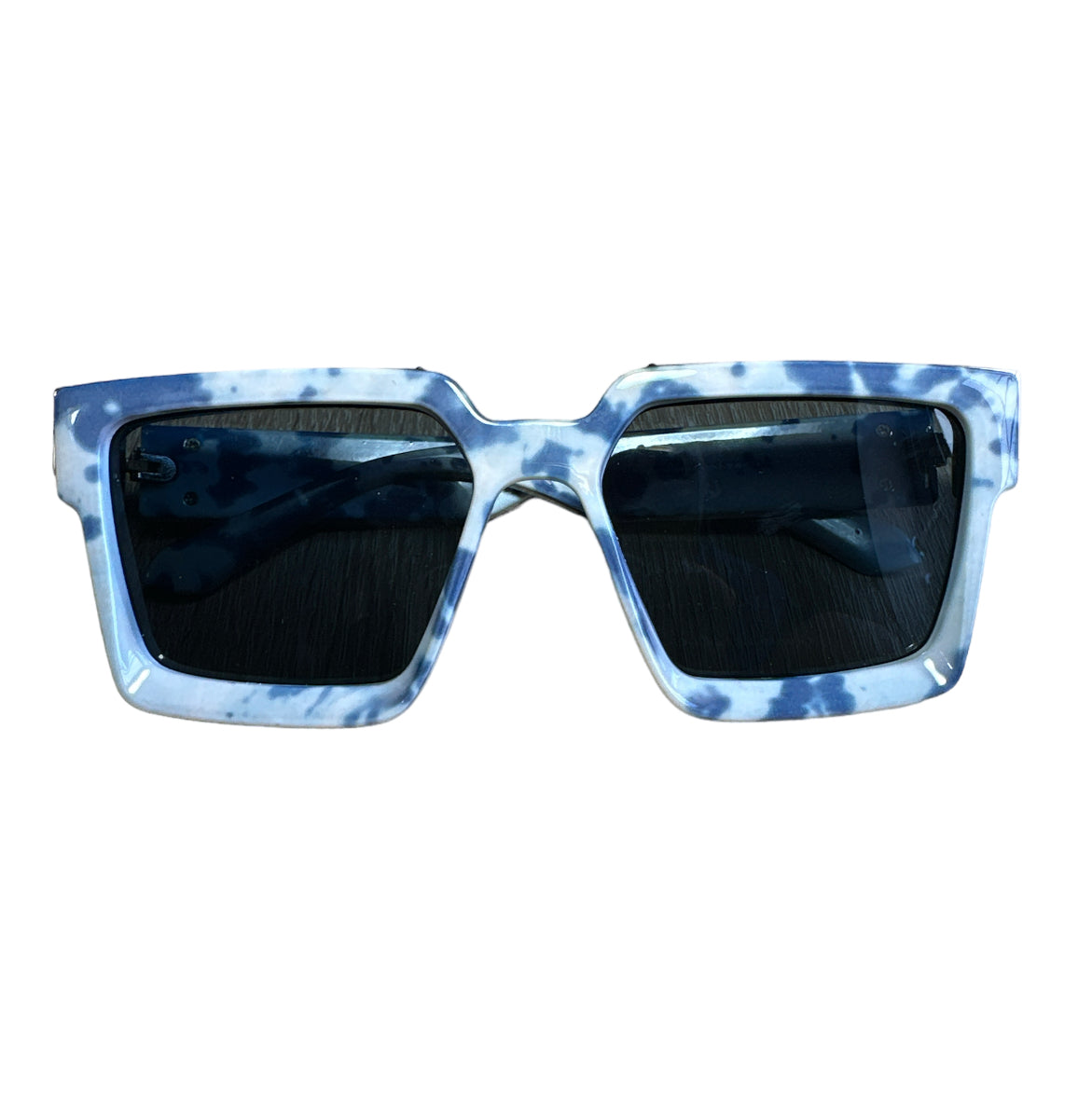 Sky Blue Custom Square Sunglasses