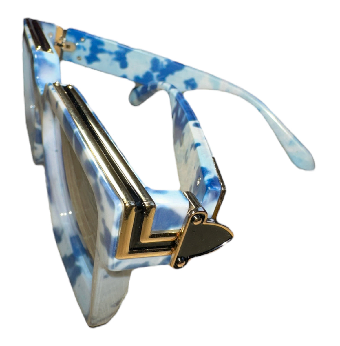 Sky Blue Custom Square Sunglasses