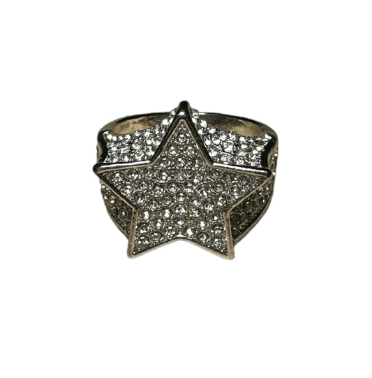 Silver Star Ring CZ