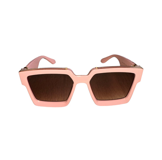 Pink Gradient Custom Square Sunglasses