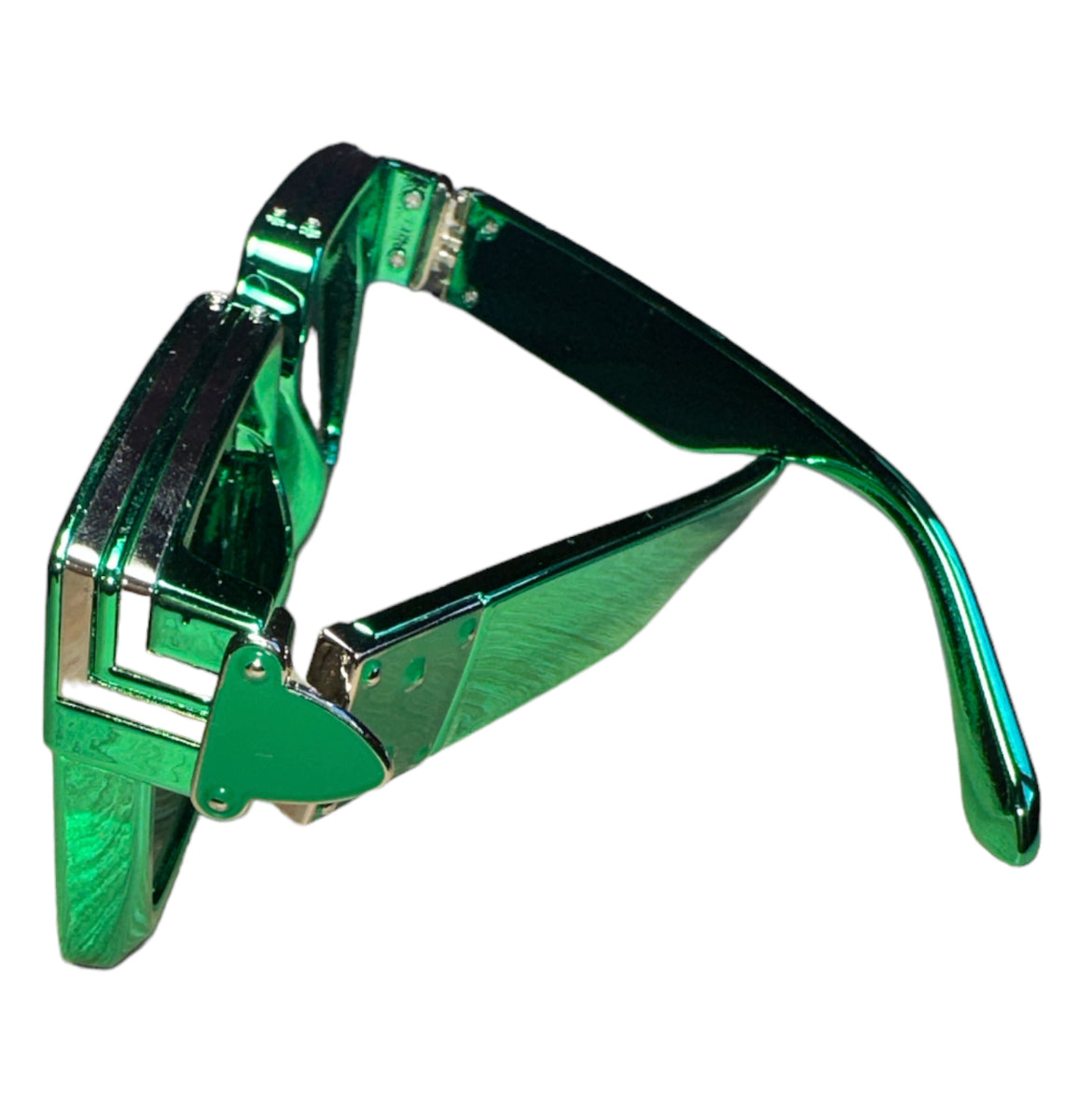 Green Custom Square Sunglasses