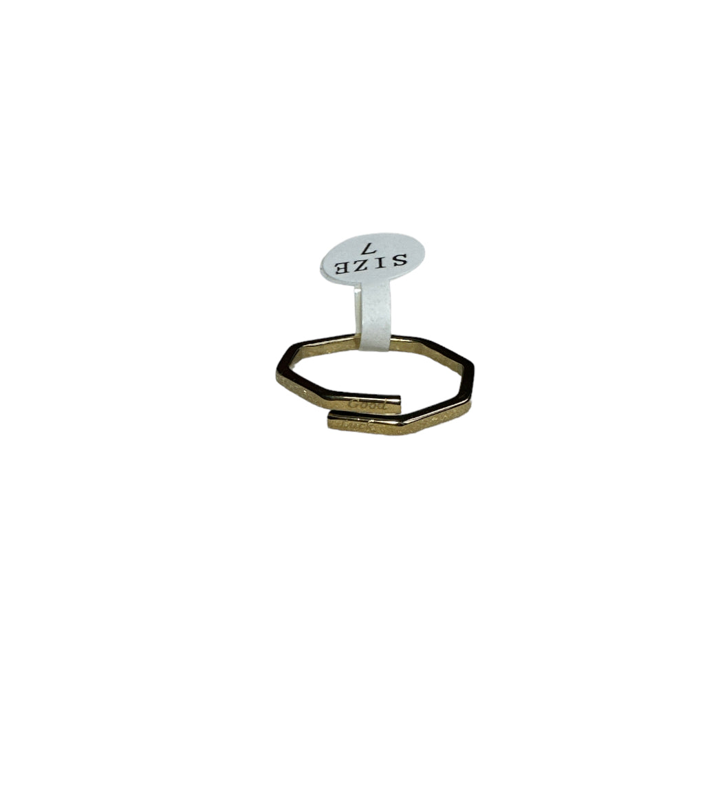 Women’s Gold Good Luck Ring