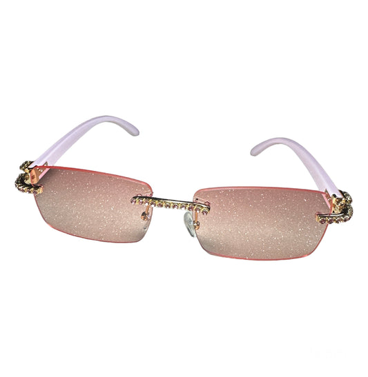 Women’s Pink Diamonds Sunglasses CZ