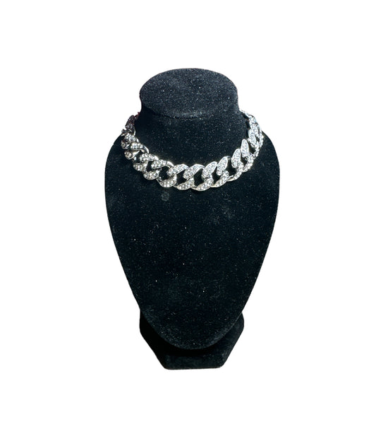 Silver Cuban Necklace 9mm