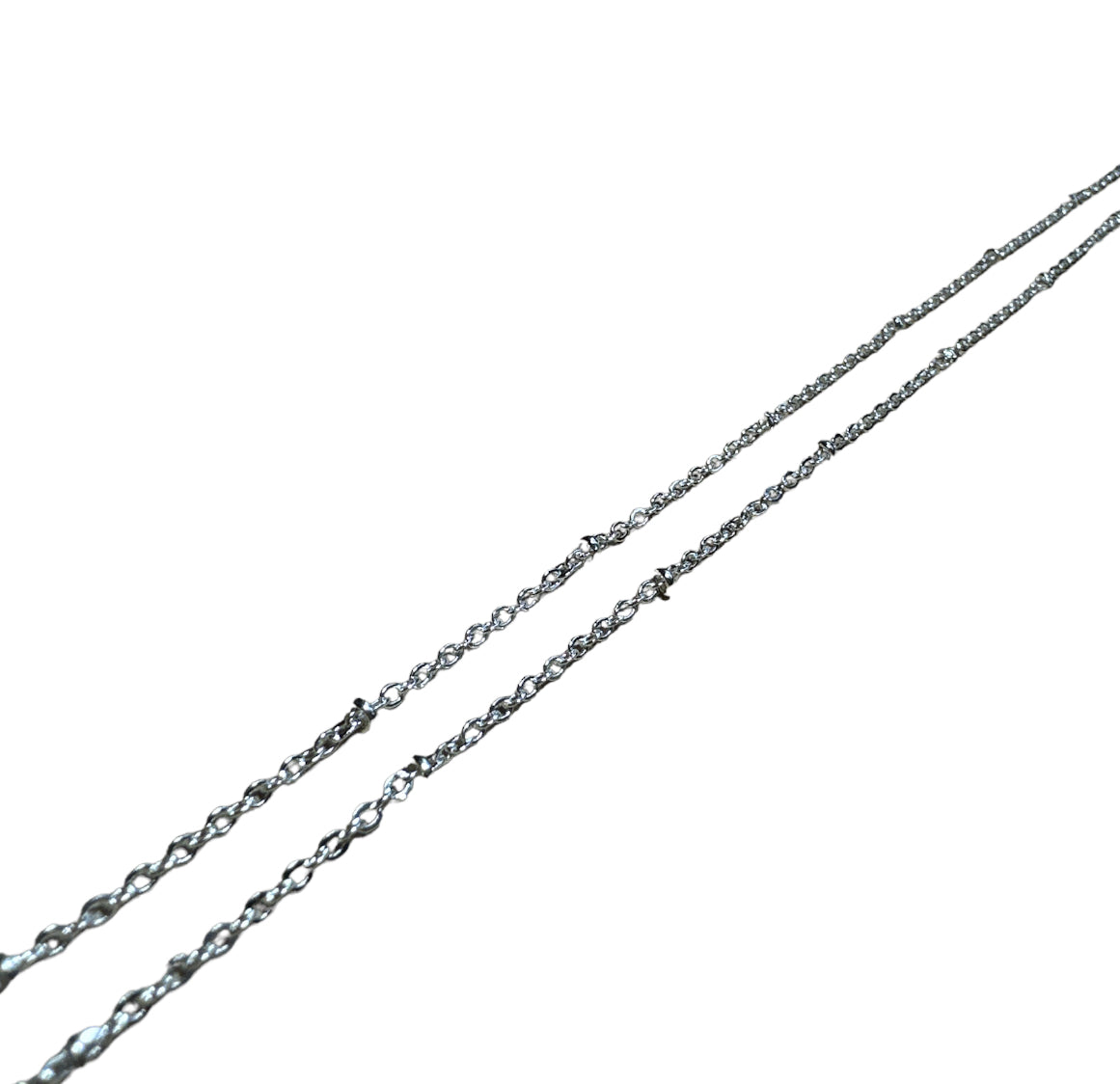 Silver Cable Necklace 1mm