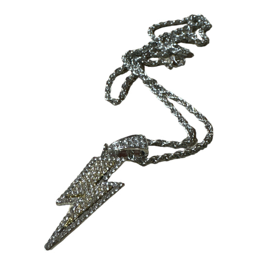 Silver Thunderbolt Necklace
