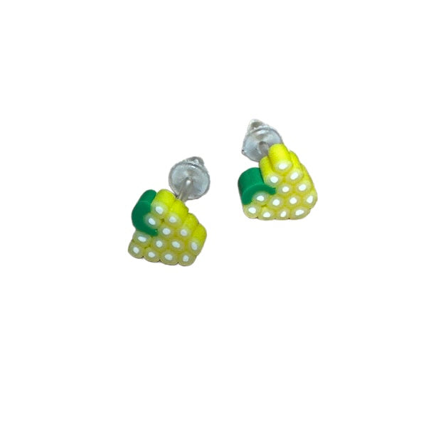 Green Grape Ear Studs