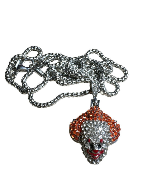 Clown Necklace in Silver