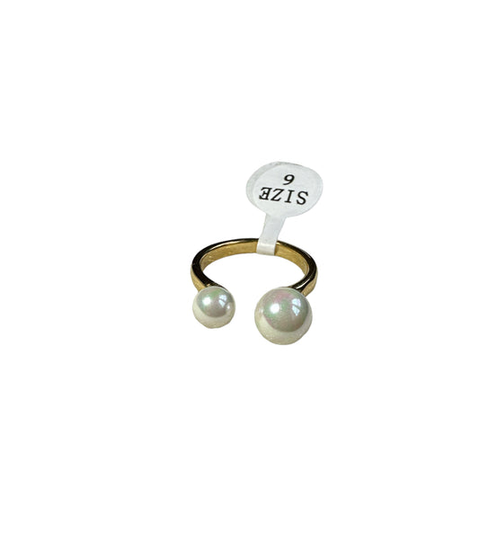 Women’s Gold Rainbow Pearls Ring