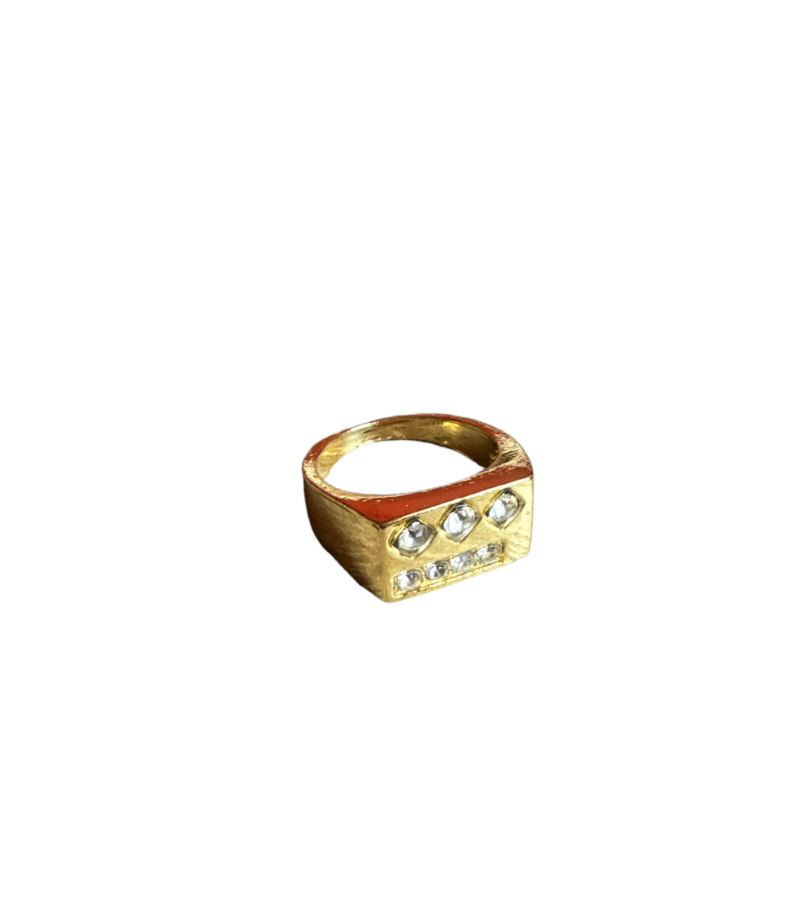 Gold Plated CZ Ring