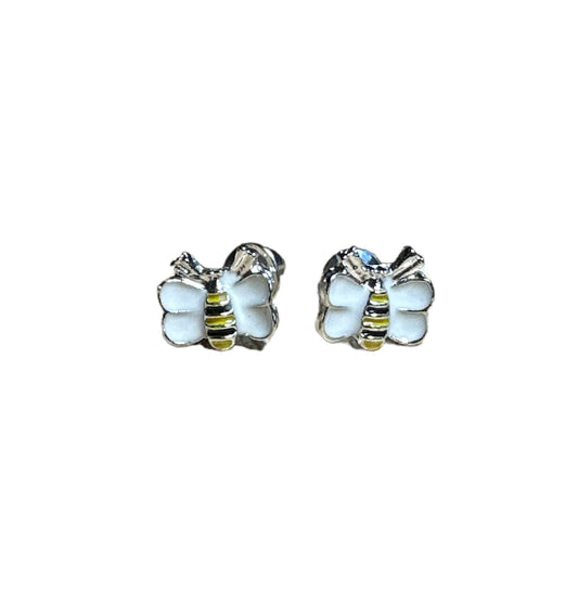 Bumblebee Ear Studs in Silver