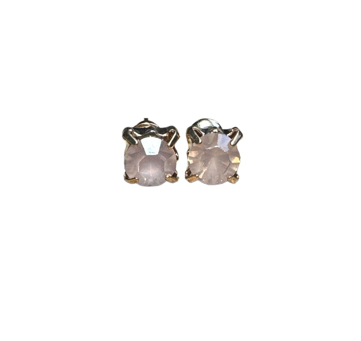 Pink Lemonade Crystal Ear Studs 7mm