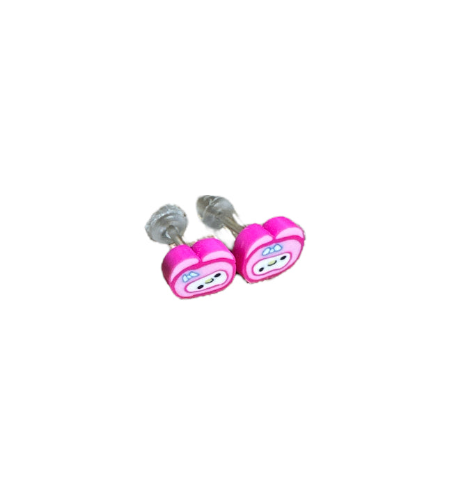 Cute Pink Ear Studs