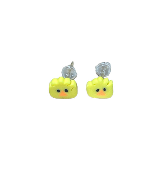 Yellow Chick Ear Studs