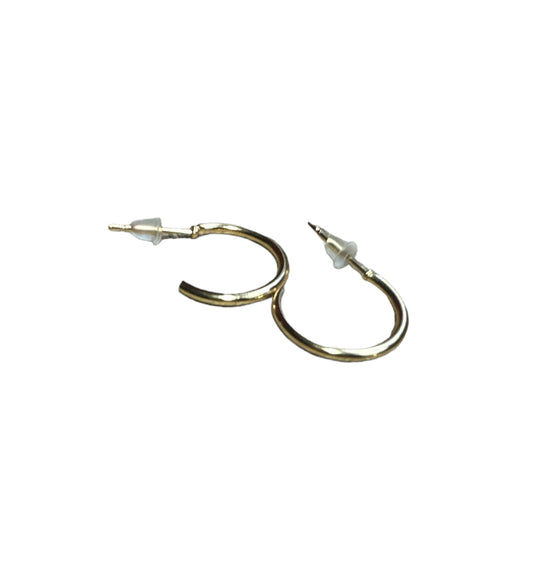 Gold Hoop Earrings 14mm