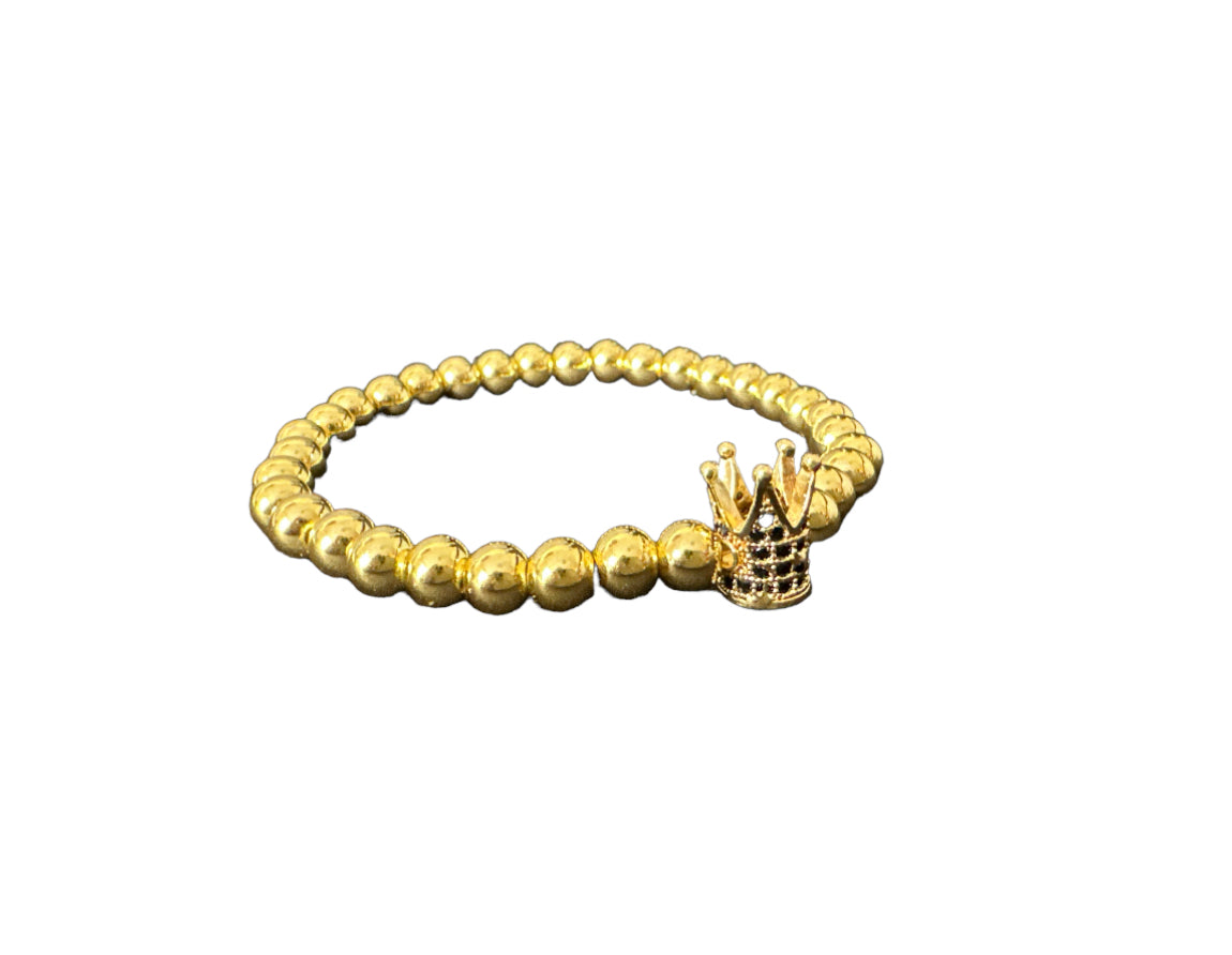 Gold Crown Bracelet