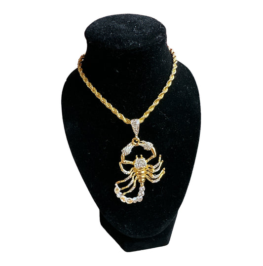 Gold Scorpion Necklace