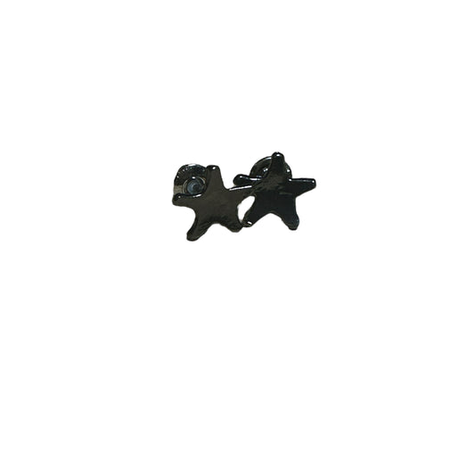 Black Star Ear Studs