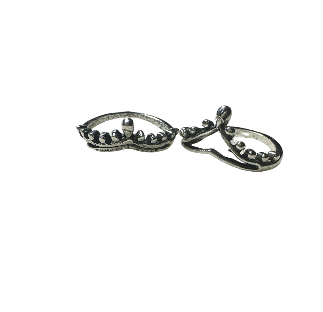 Women’s Silver Crown Ring Set