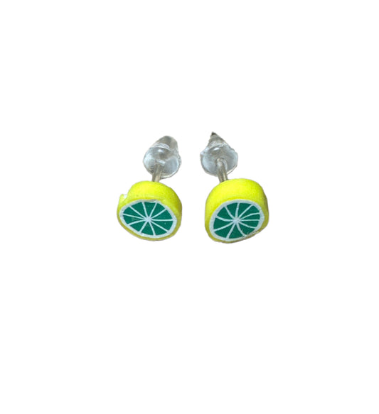 Lime Ear Studs