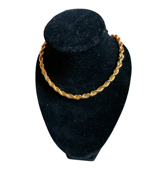 Gold Rope Necklace 4mm