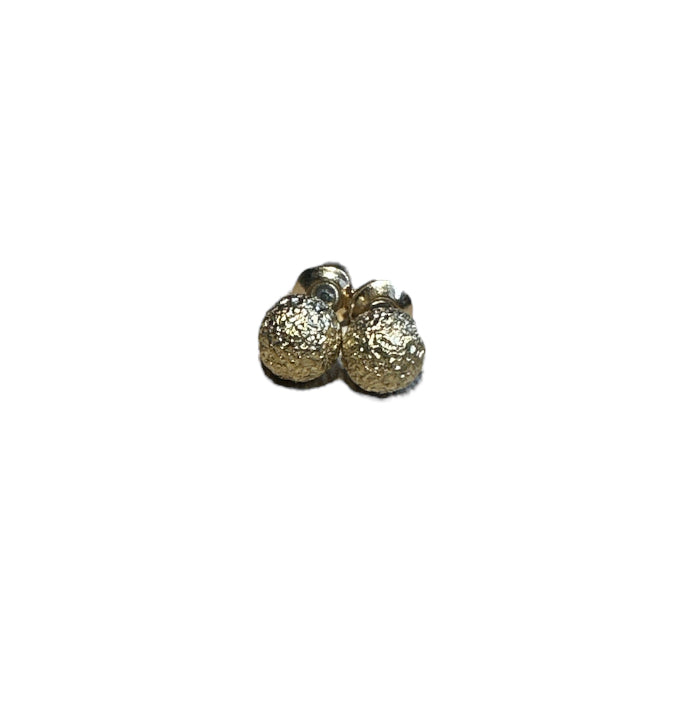 Gold Ball Ear Studs 6mm