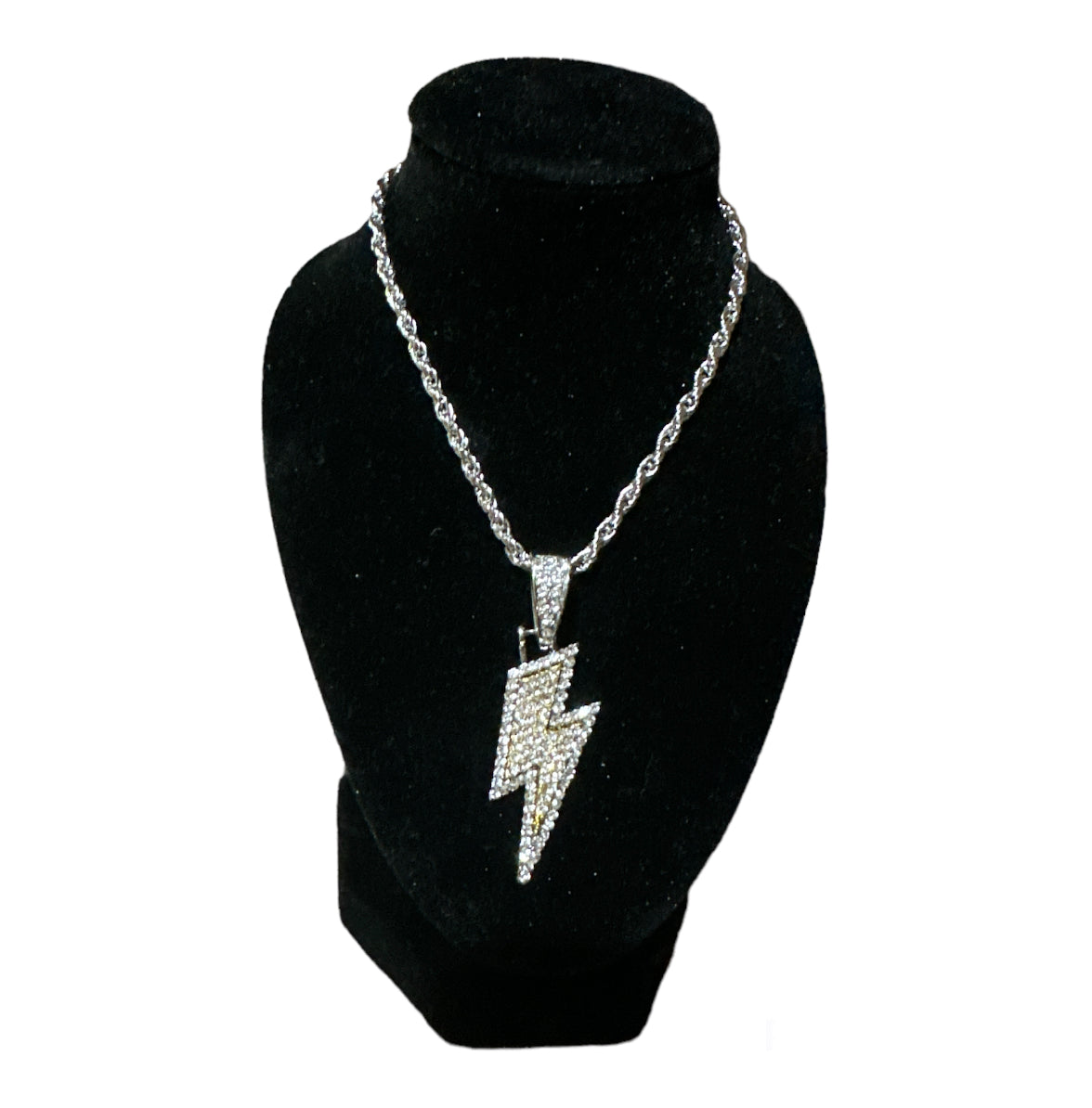 Silver Thunderbolt Necklace