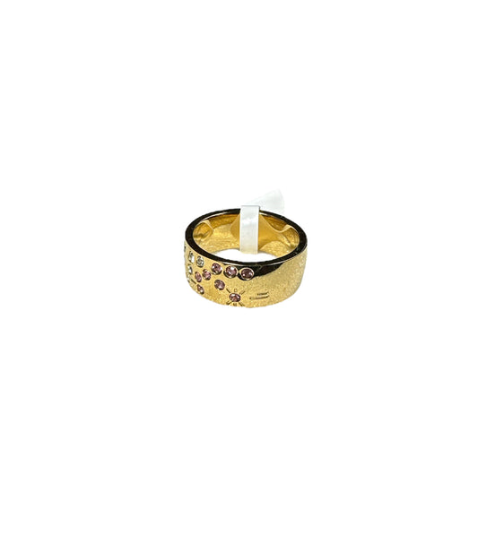 Women’s Gold Ring Pink CZ