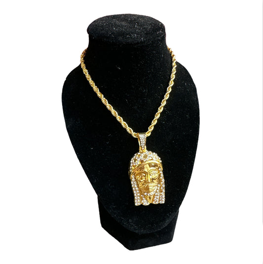 Gold Jesus Rope Chain