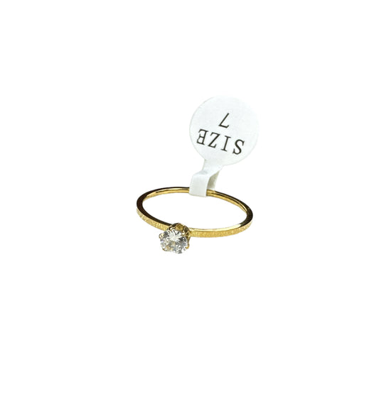 Women’s Gold CZ Ring